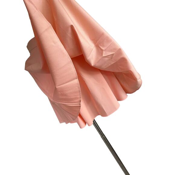 Alice + Olivia Pale Peach Pastel Pink/Coral Pleated Mini Skirt - Picture 12 of 12